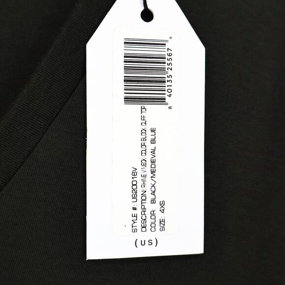 Universal Standard Rhine V-Neck Colorblock Cuff Long Sleeve Top 4XS 00 NWT - Picture 4 of 10